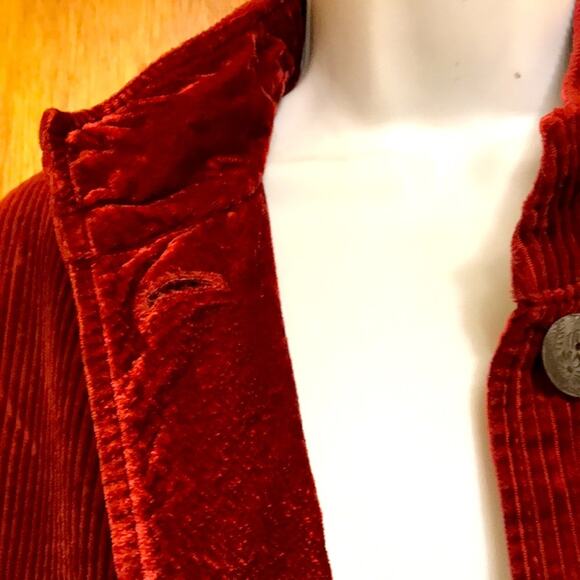 J. Jill Burnt Orange Cotton Jacket. M - Picture 5 of 5